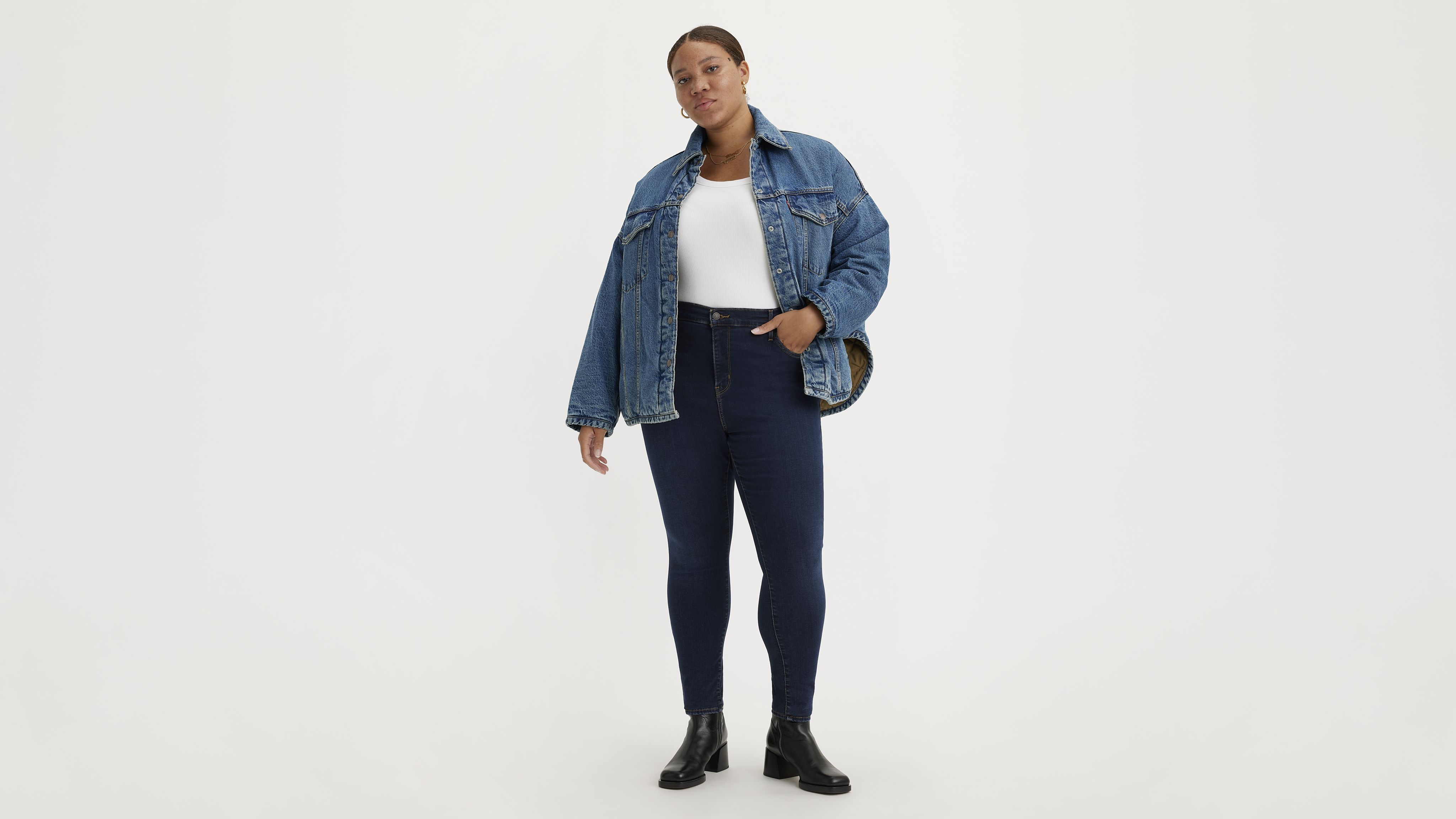 720 High Rise Super Skinny Women's Jeans (Plus Size) 1