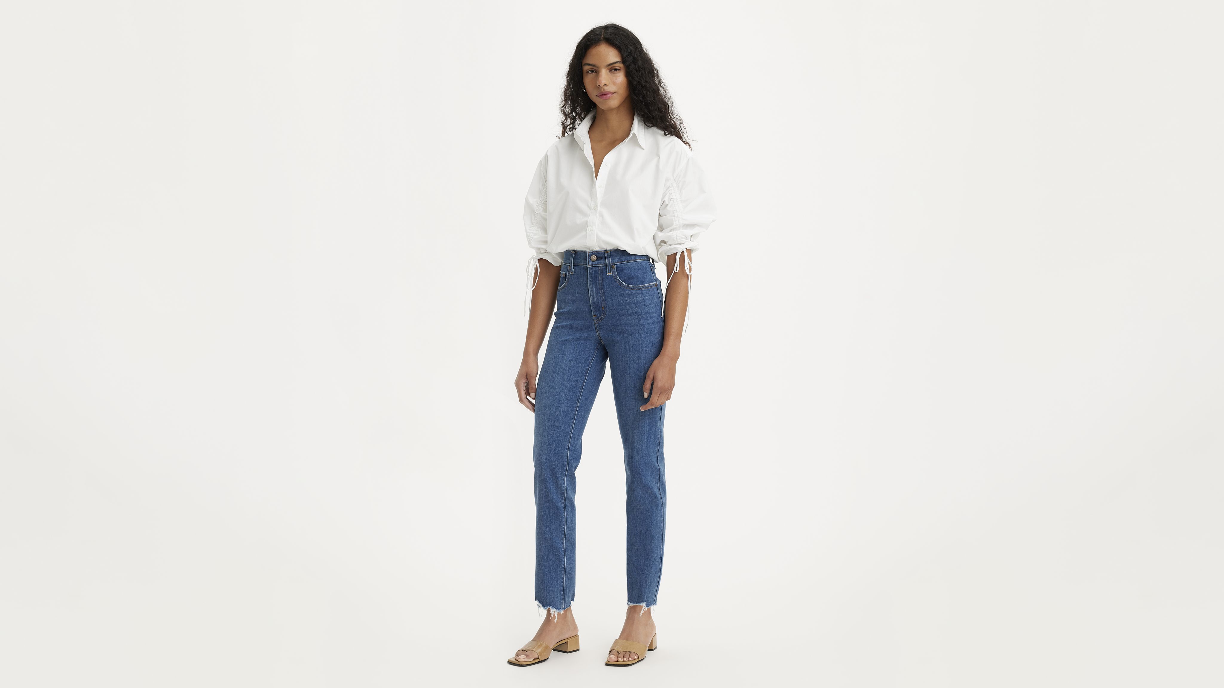 724 High Rise Slim Straight Cropped Women's Jeans 1