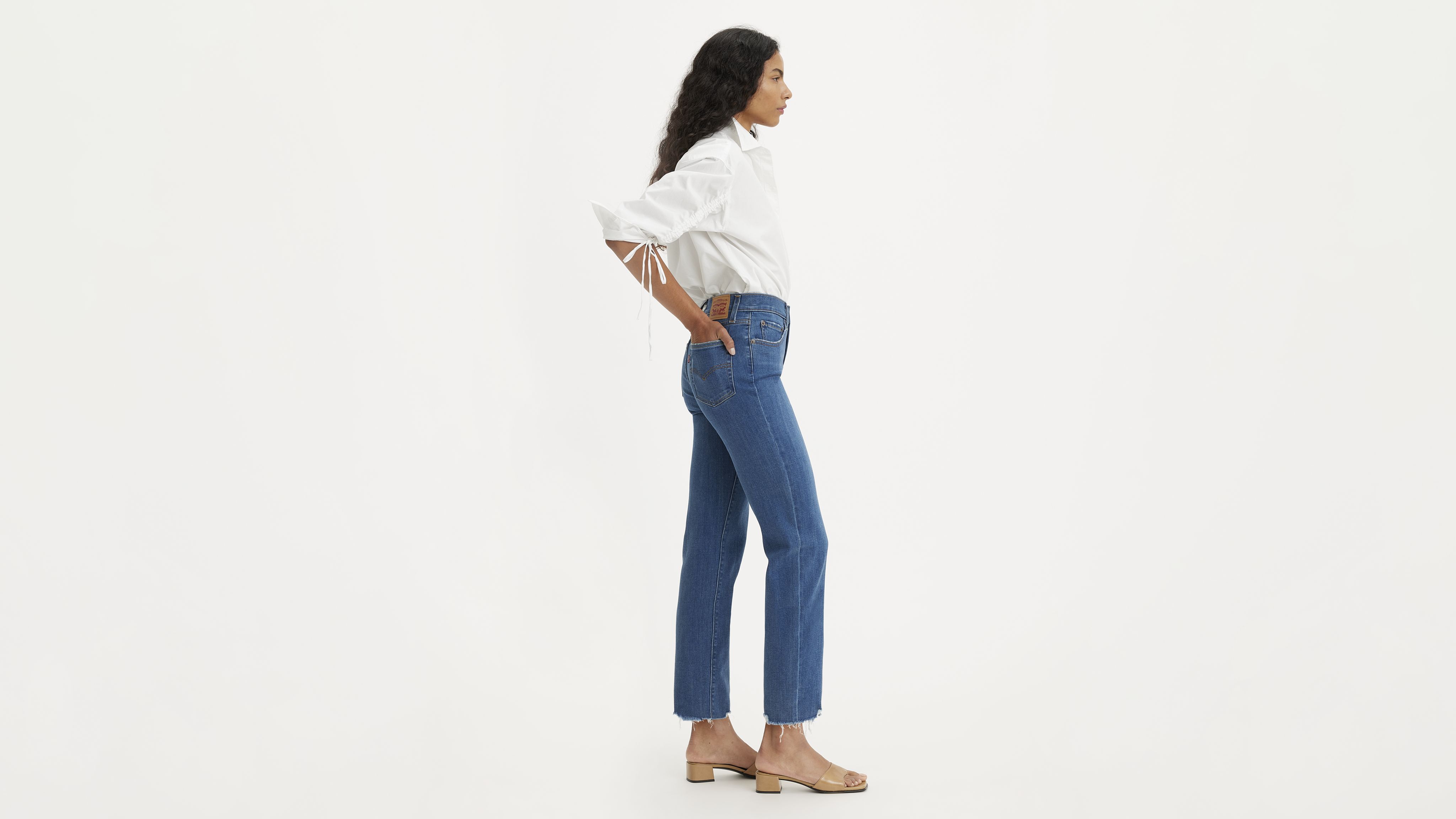 724 High Rise Slim Straight Cropped Women's Jeans 2