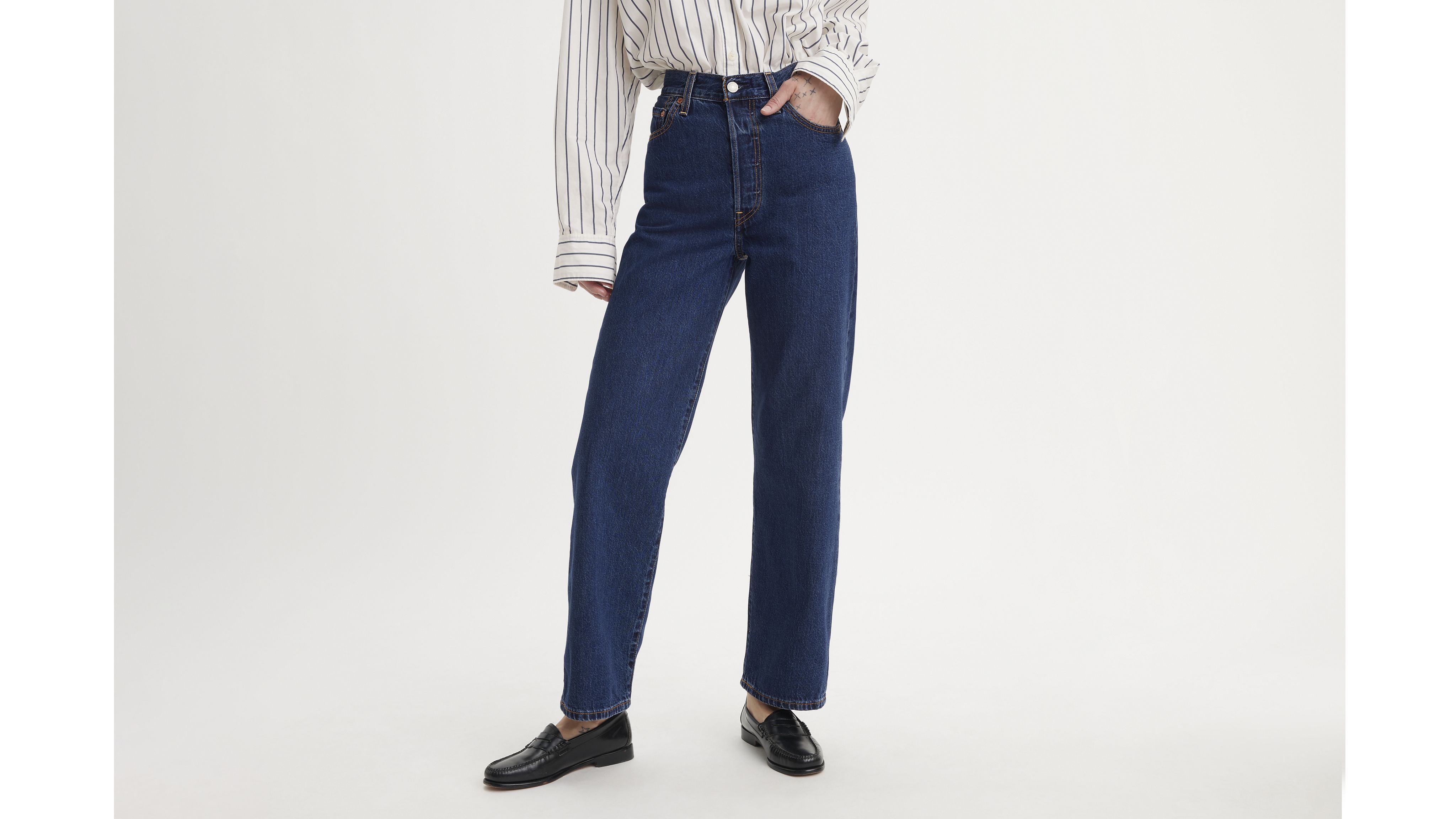 SUN(電子) CBD-K045 Ribcage Straight Ankle Women's Jeans - Light Wash | Levi's® US