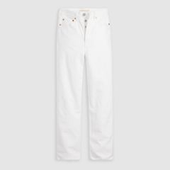 Ribcage Straight Ankle Women's Jeans — Cloud Over - White 8