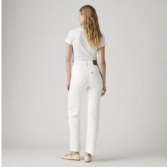 Ribcage Straight Ankle Women's Jeans — Cloud Over - White 5