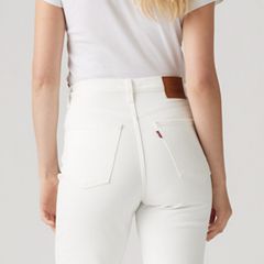 Ribcage Straight Ankle Women's Jeans — Cloud Over - White 4