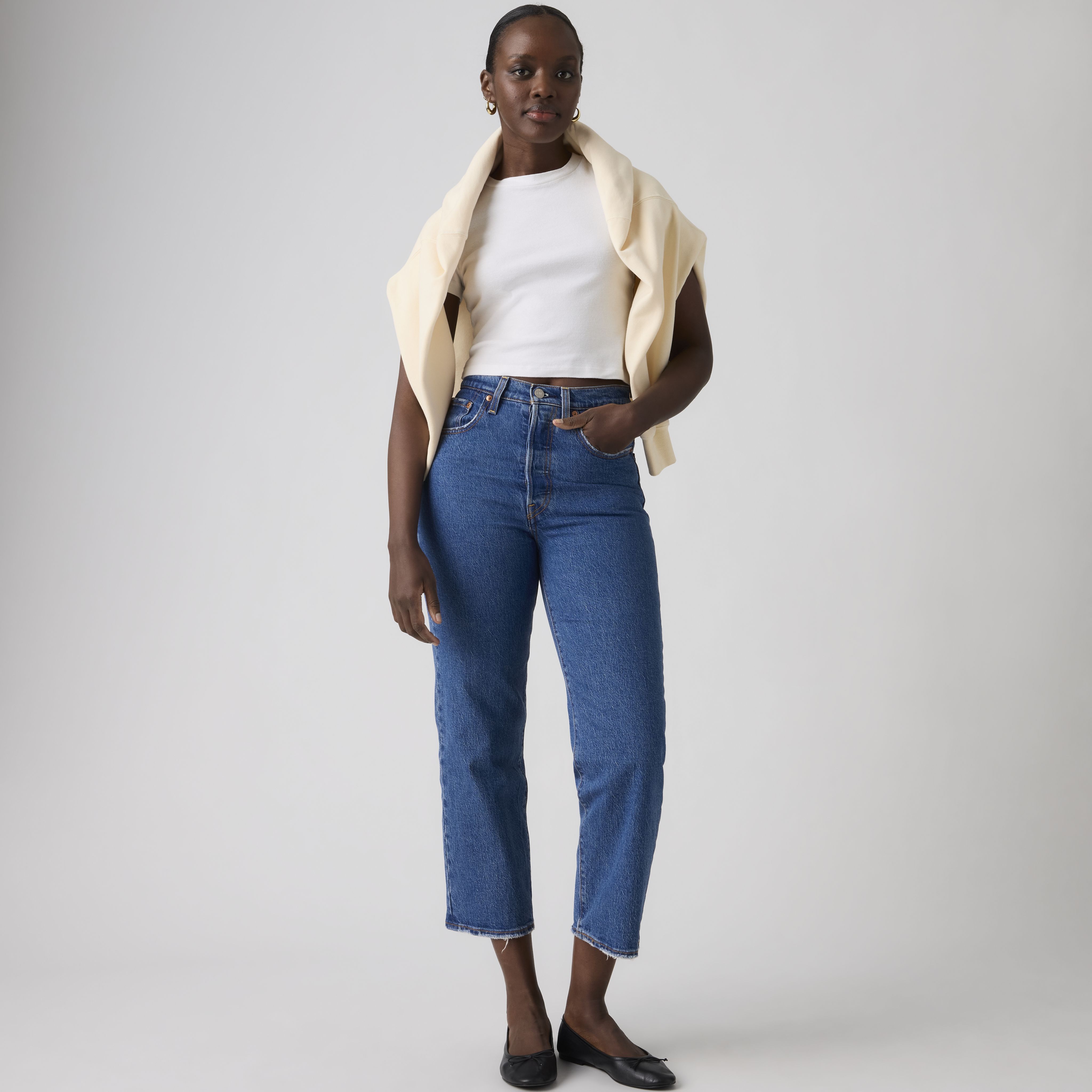 Jean Joli thorax droit à la cheville pour femme 1