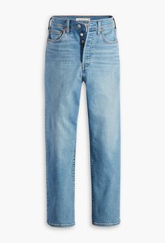 Ribcage Straight Ankle Women's Jeans — Center Lane - Medium Wash 6