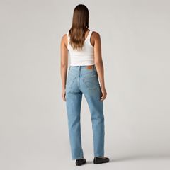Ribcage Straight Ankle Women's Jeans — Center Lane - Medium Wash 4