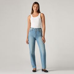 Ribcage Straight Ankle Women's Jeans — Center Lane - Medium Wash 2