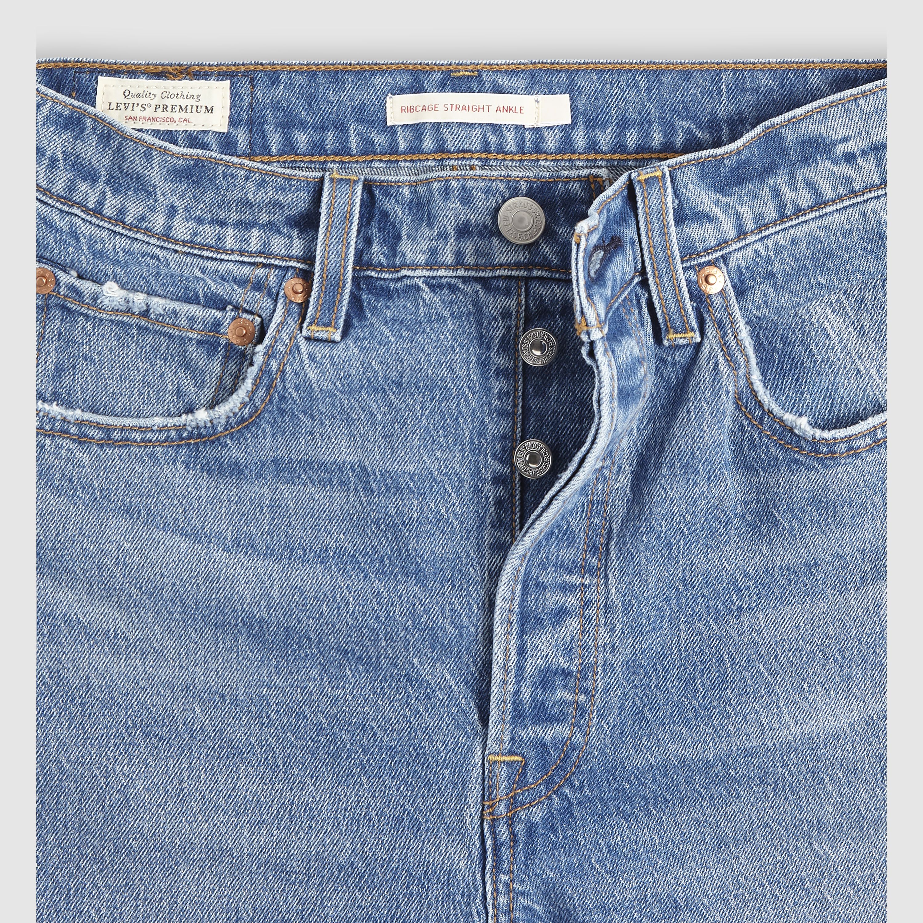 Jeans Ribcage Straight alla caviglia 8