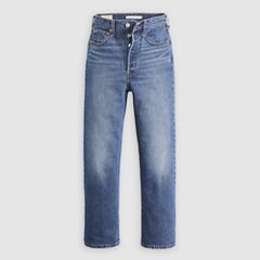 Ribcage Straight Ankle Women's Jeans — On My Honor - Dark Wash 6