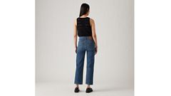 Ribcage Straight Ankle Women's Jeans — On My Honor - Dark Wash 3