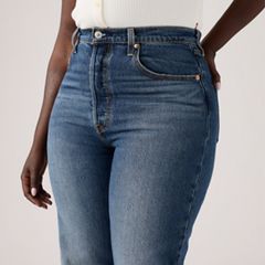 Ribcage Straight Ankle Women's Jeans — On My Honor - Dark Wash 11