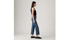Ribcage Straight Ankle Women's Jeans — On My Honor - Dark Wash 4