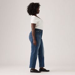 Ribcage Straight Ankle Women's Jeans — On My Honor - Dark Wash 10