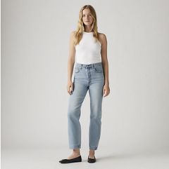 Ribcage Straight Ankle Women's Jeans — Let's Share - Medium Wash 7