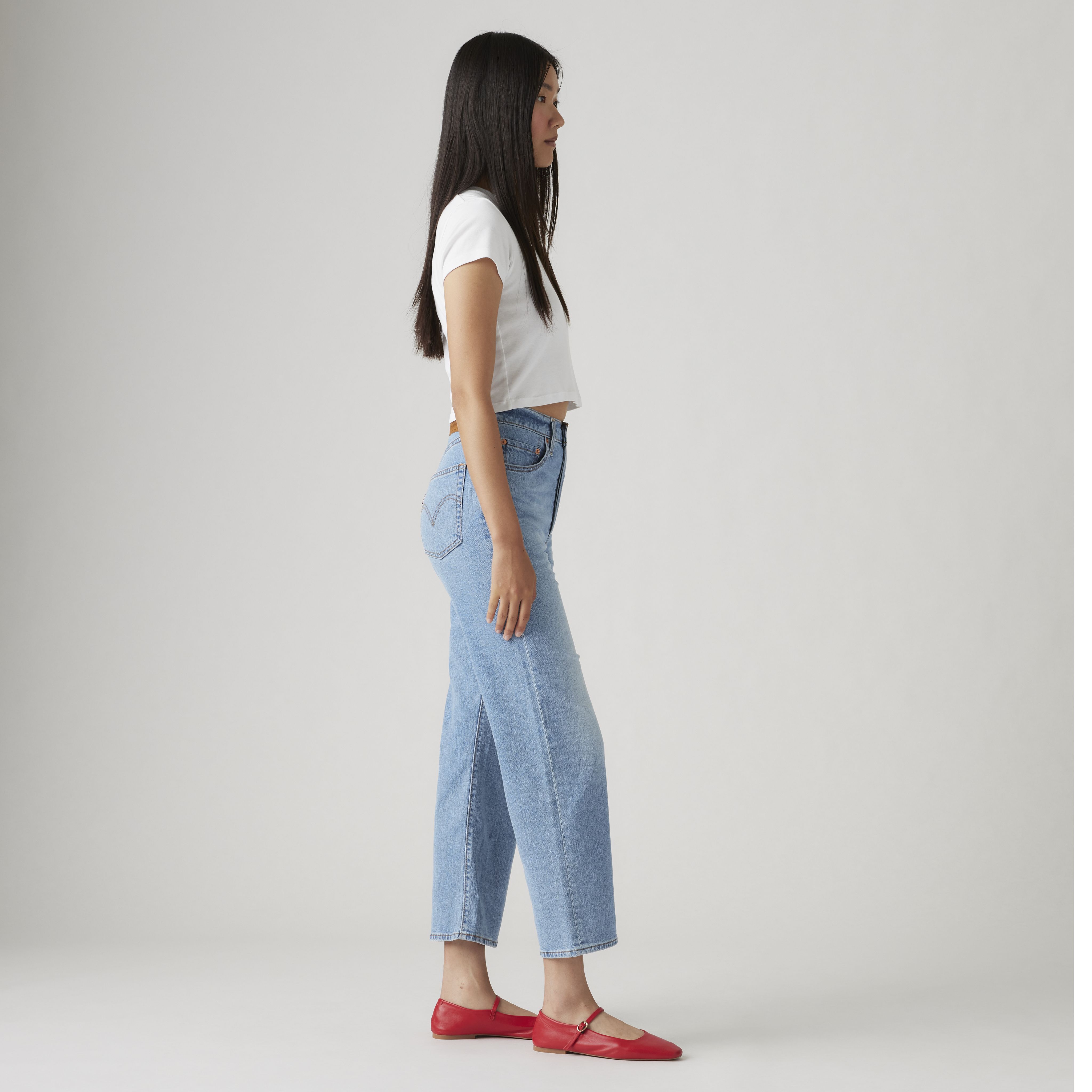 Jean Ribcage Straight cheville coton lin 4