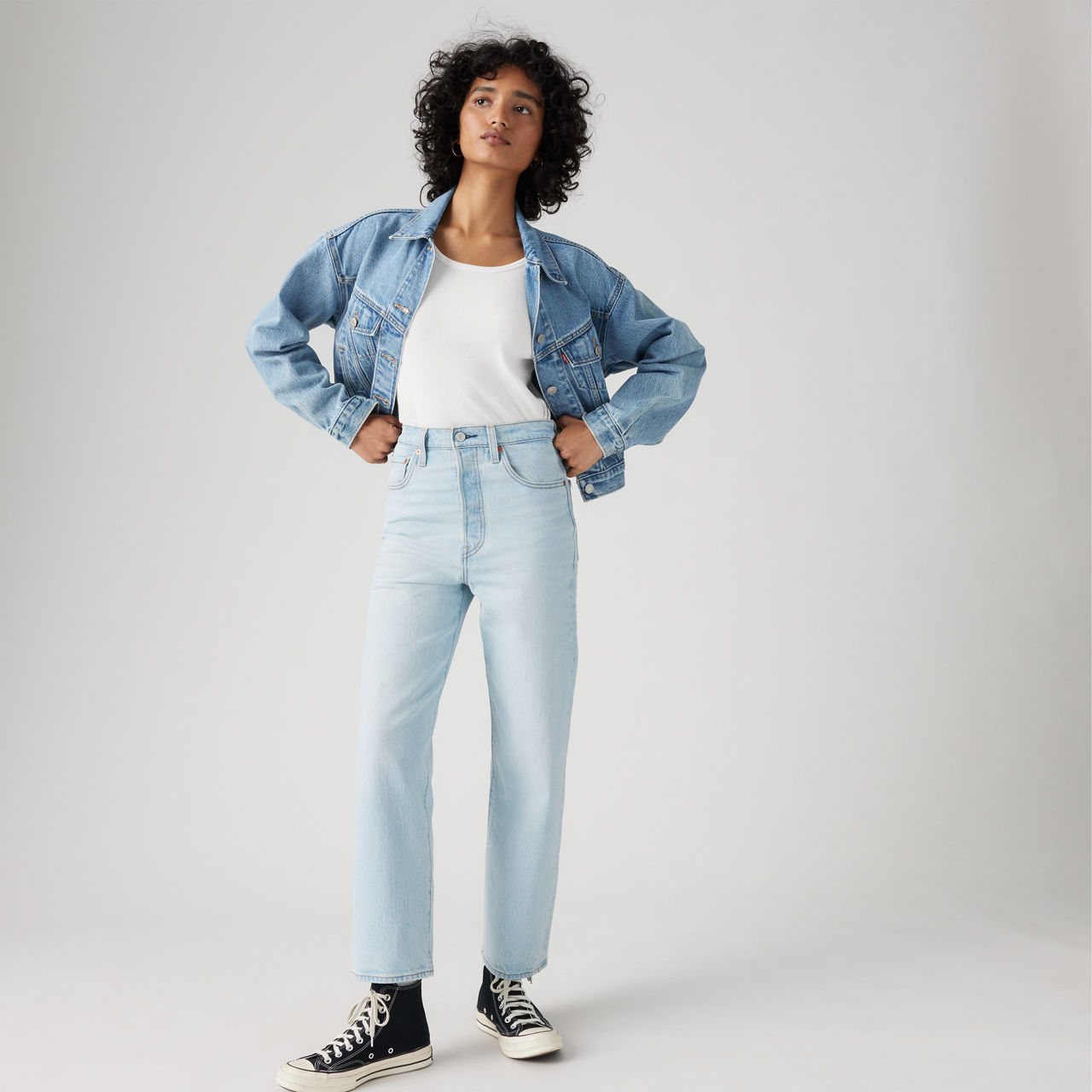 Ribcage Straight Ankle Jeans 1