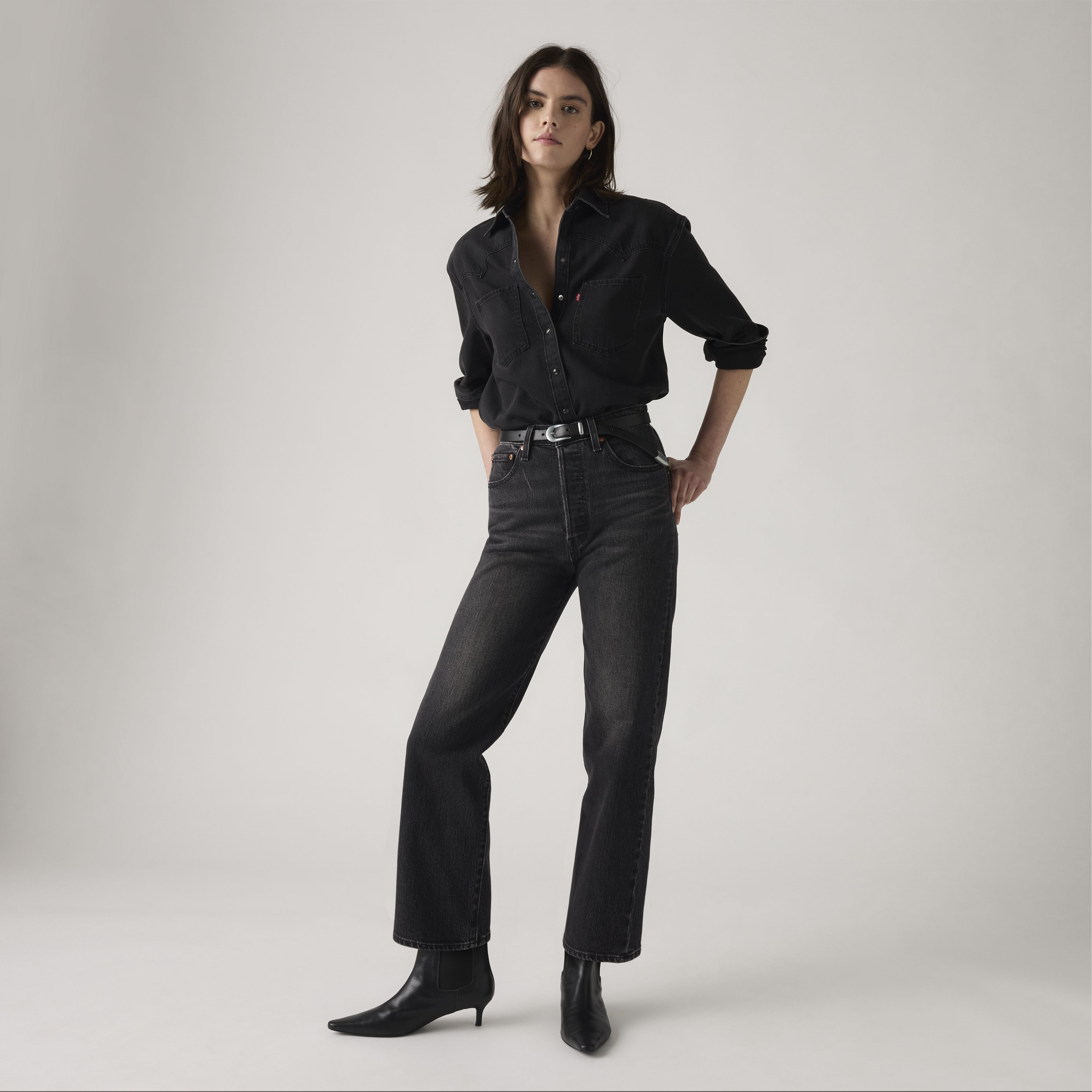 Ribcage Straight Ankle Jeans 1