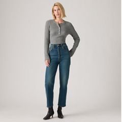 Ribcage Straight Ankle Women's Jeans — Analyze This Ltw - Dark Wash 5