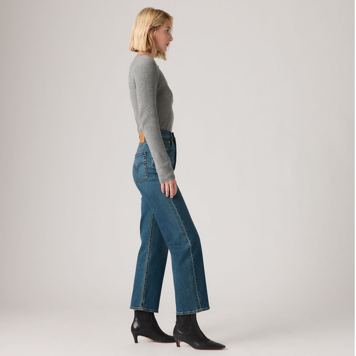 Ribcage Straight Ankle Women's Jeans — Analyze This Ltw - Dark Wash
