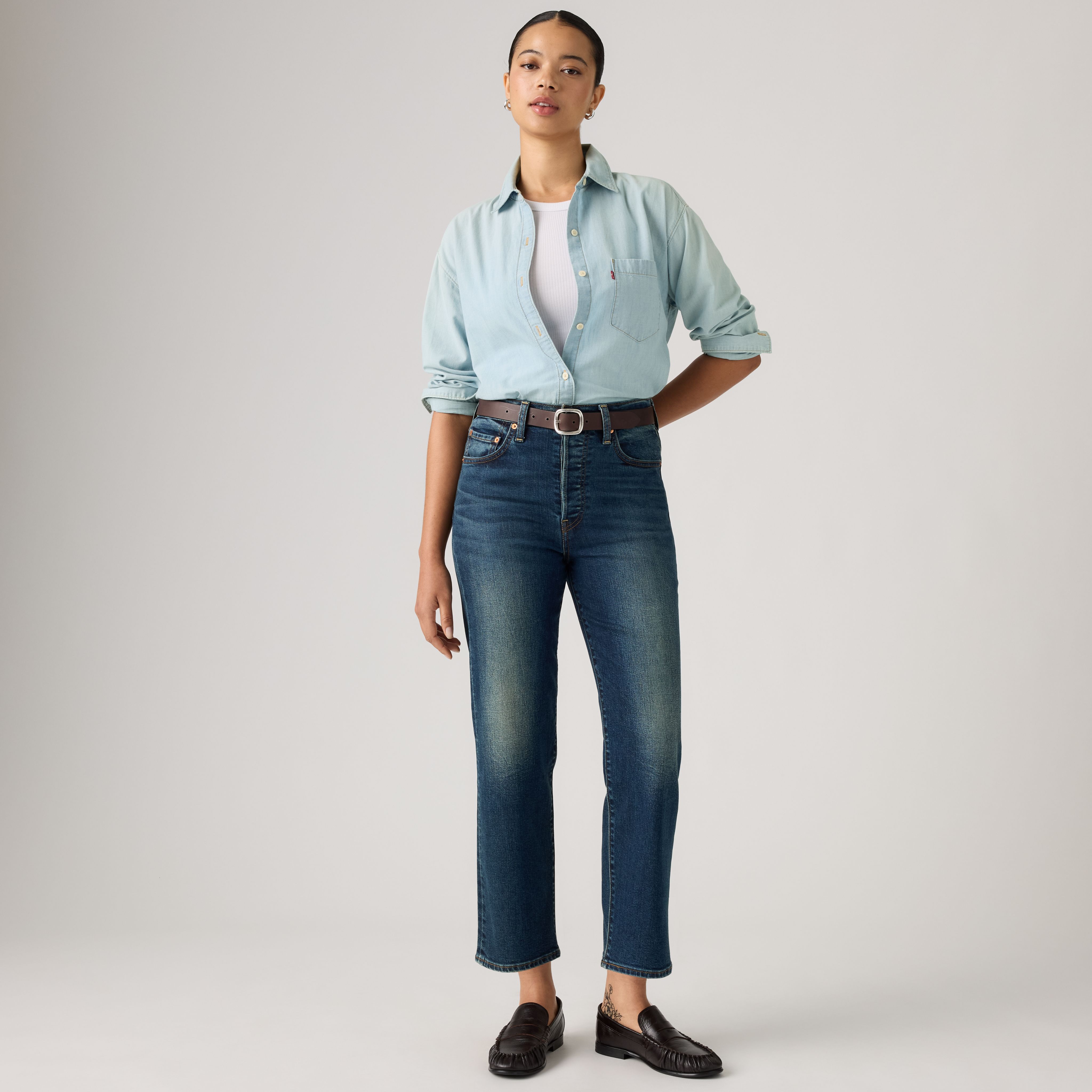Ribcage Straight Ankle Jeans 1