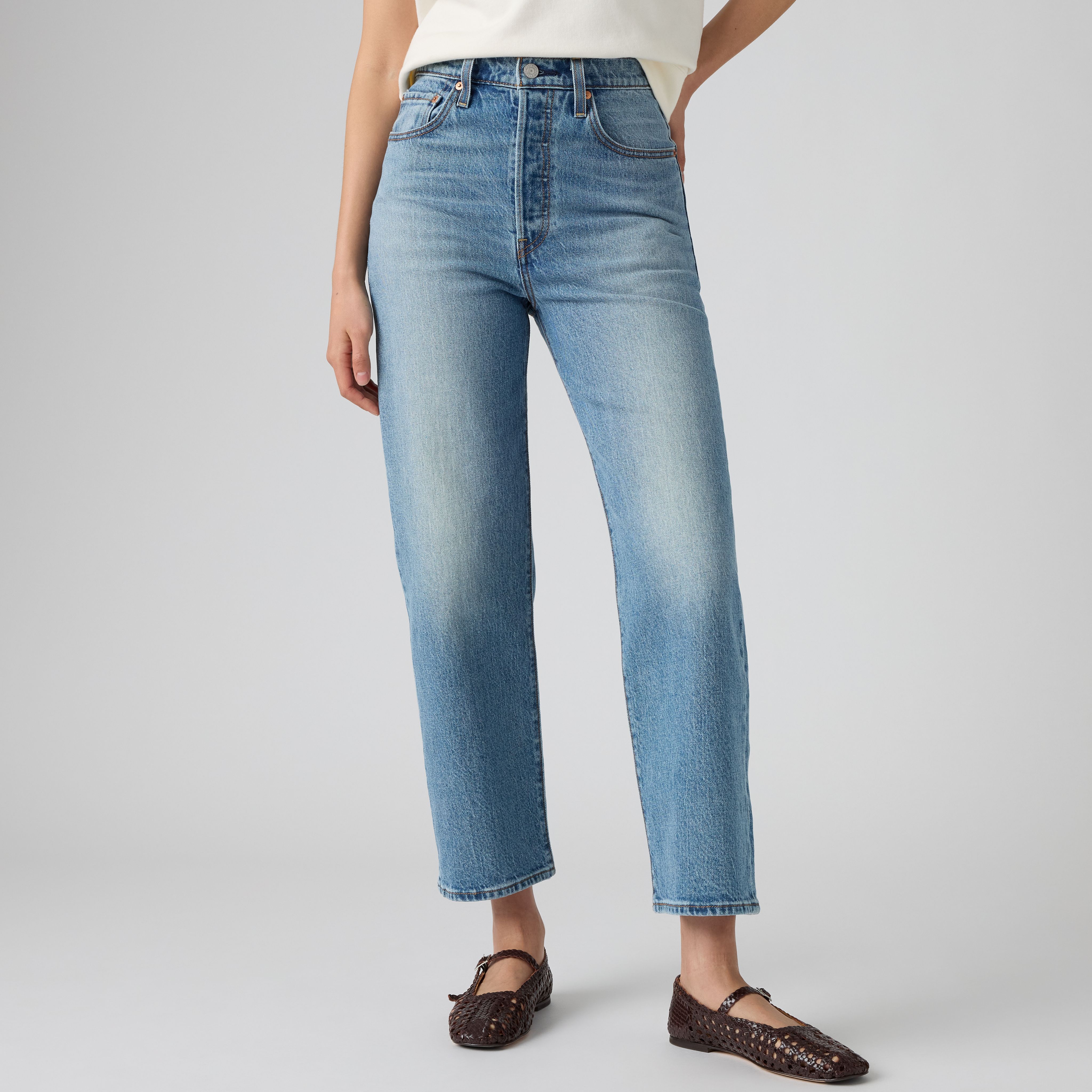 Ribcage Straight Ankle Jeans 2