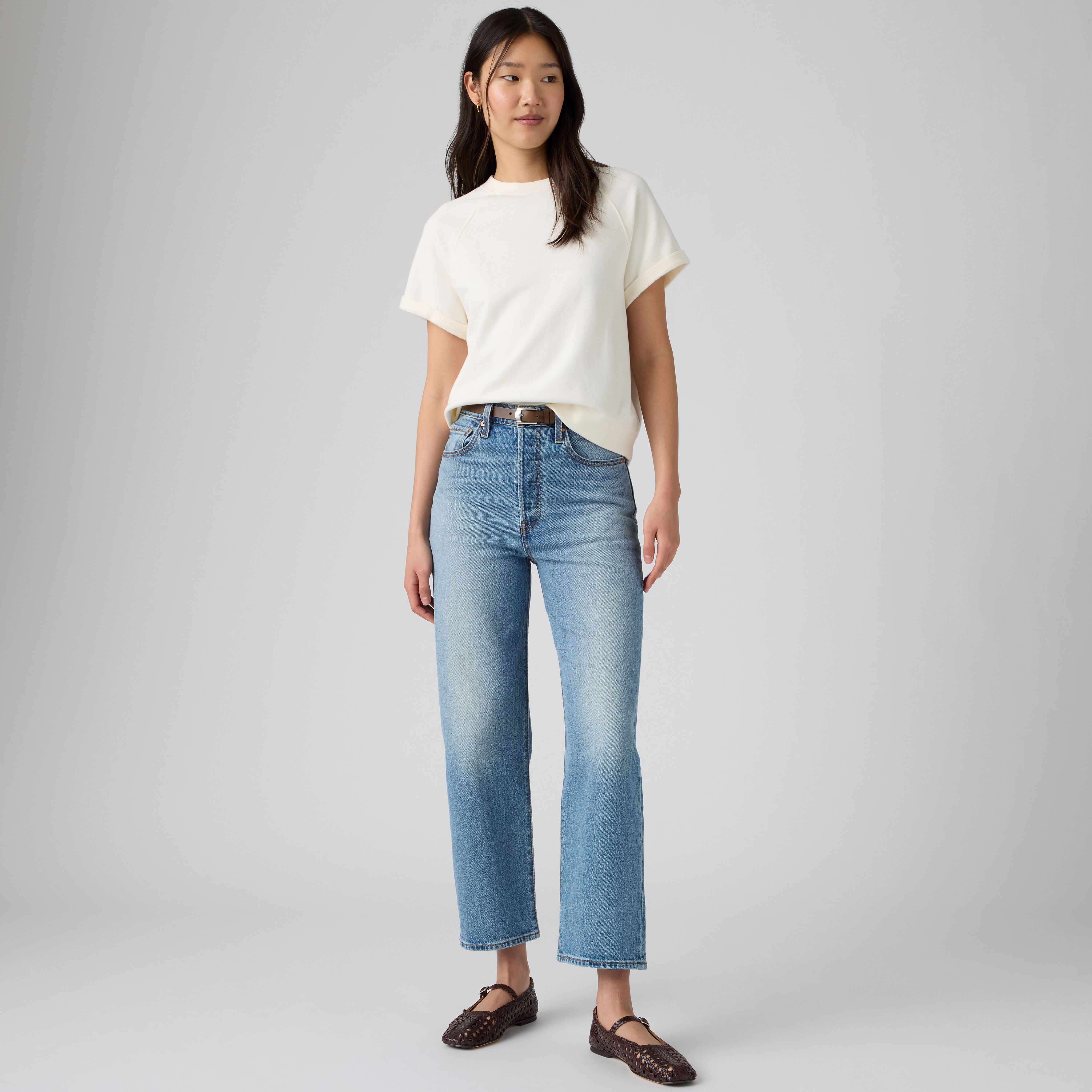 Ribcage Straight Ankle Jeans 1