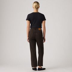 Ribcage Straight Ankle Women's Jeans — Over A Cup - Brown 3