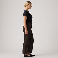 Ribcage Straight Ankle Women's Jeans — Over A Cup - Brown 4