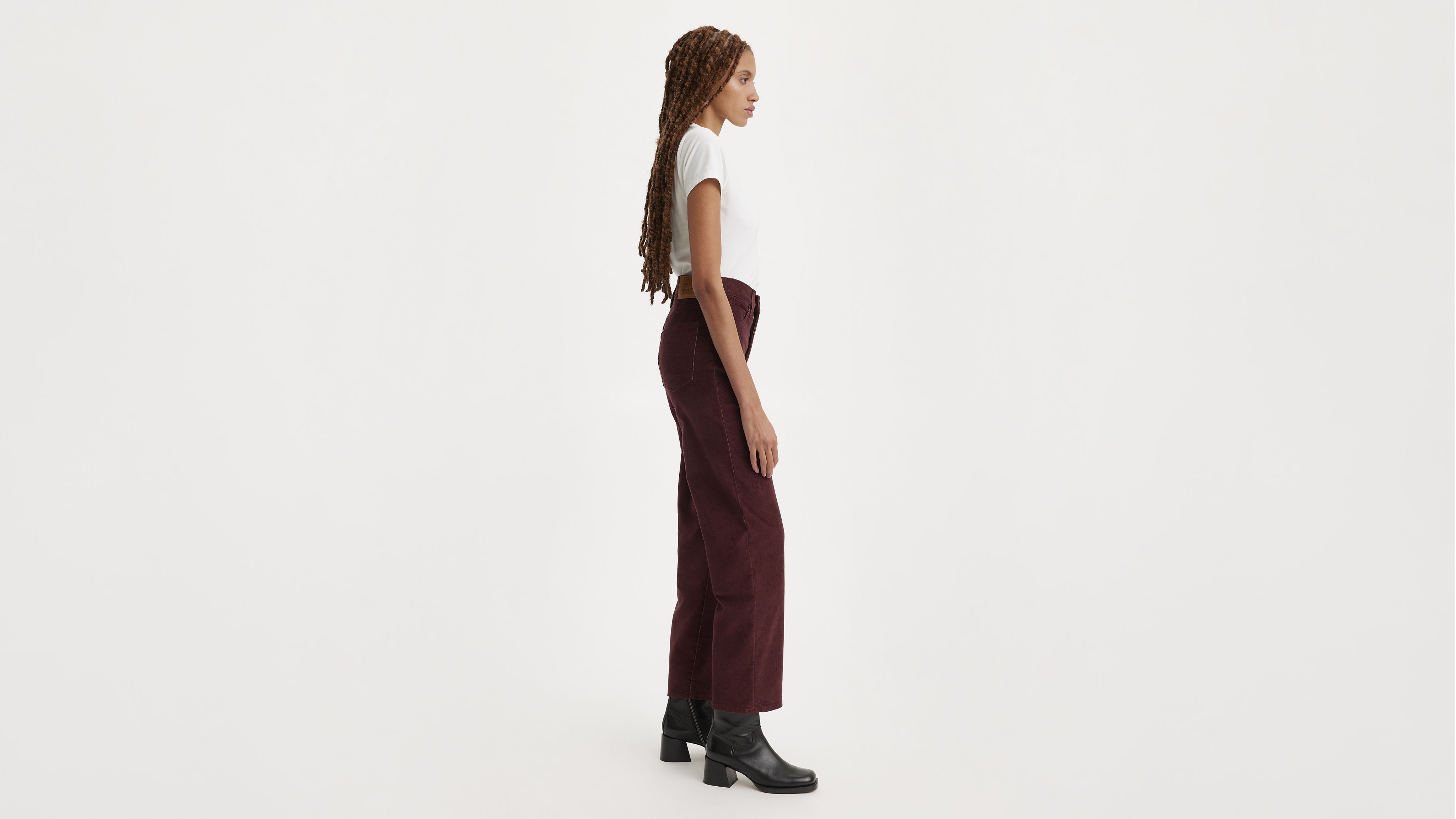 Ribcage Straight Ankle Corduroy Women's Pants 4