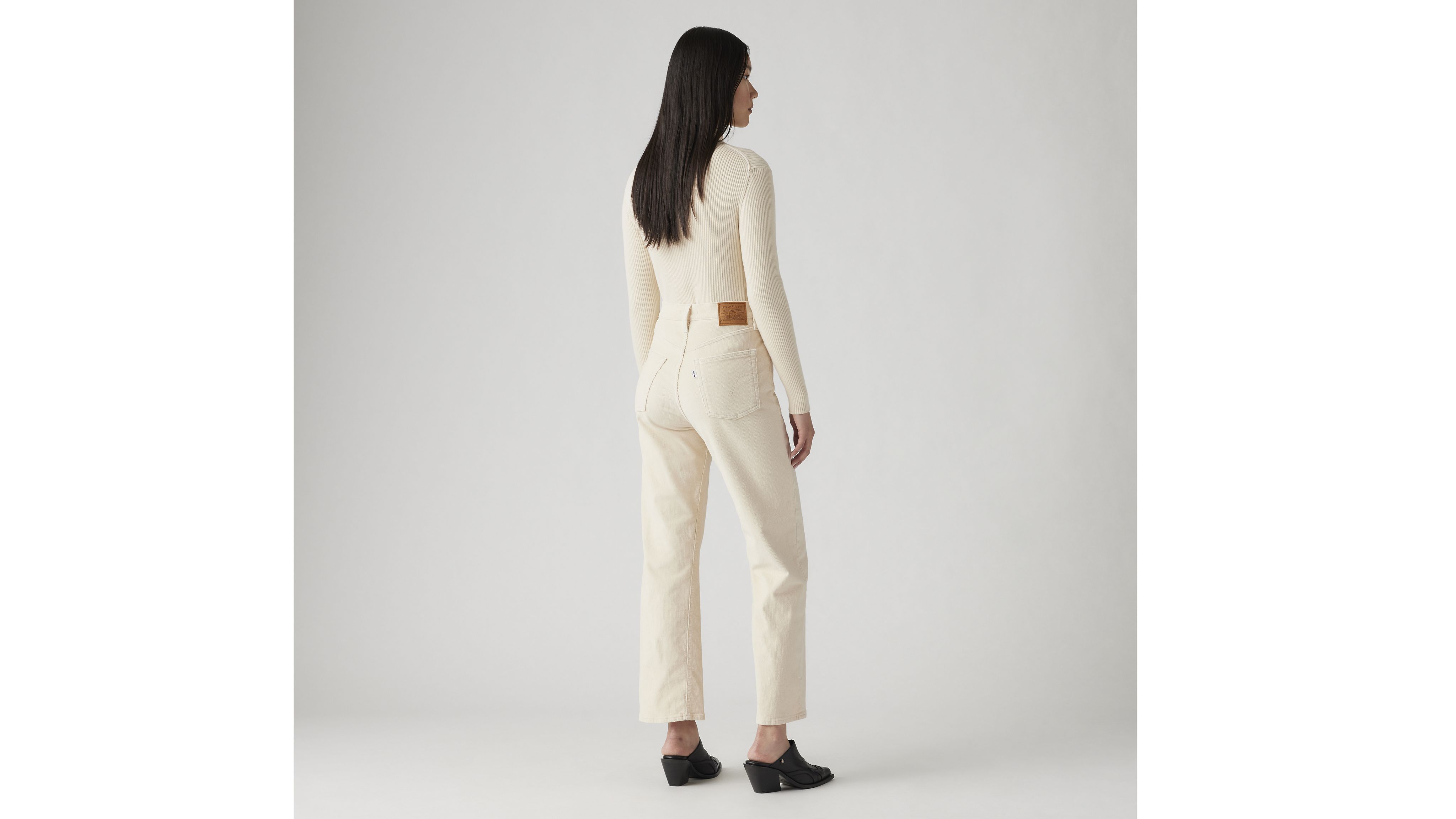 Ribcage Straight Ankle Corduroy Women's Pants 3