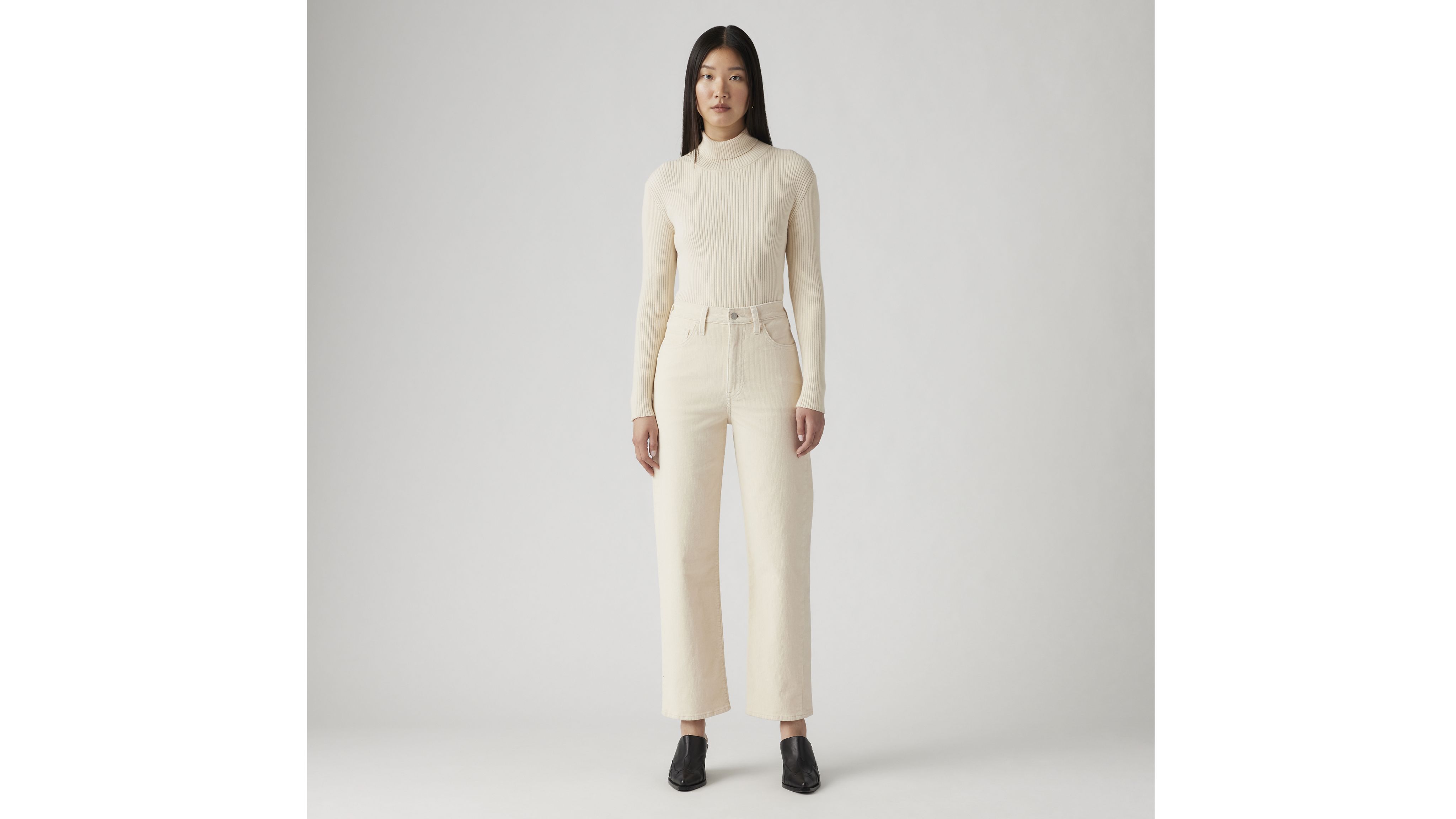 Ribcage Straight Ankle Corduroy Women's Pants 5