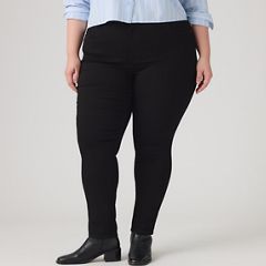721 High Rise Skinny Women's Jeans (Plus Size) — Black Peony 2