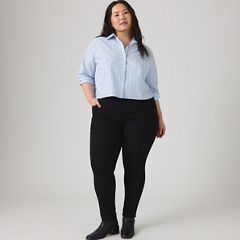 721 High Rise Skinny Women's Jeans (Plus Size) — Black Peony 1