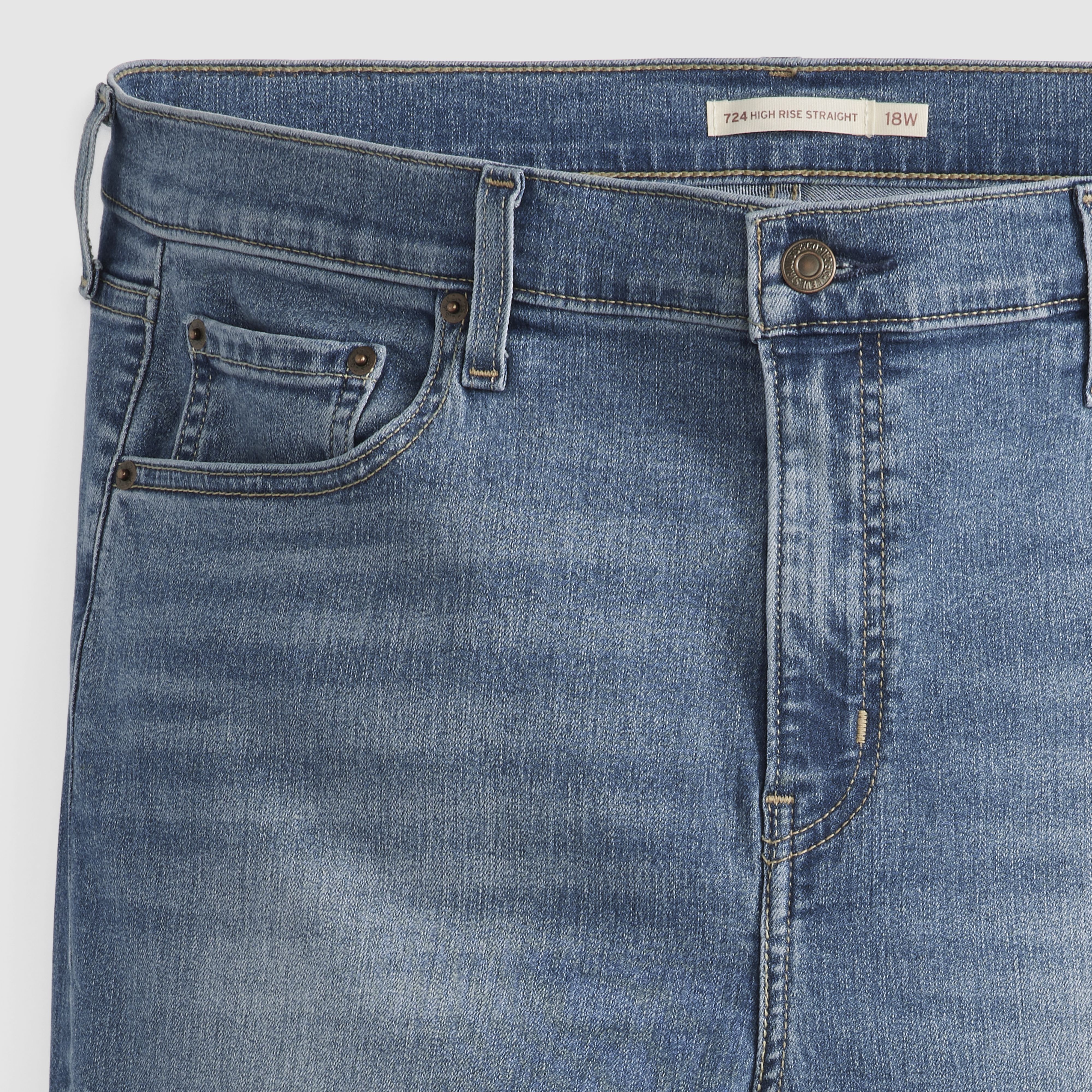 724 High Rise Straight Women's Jeans (Plus Size) 7