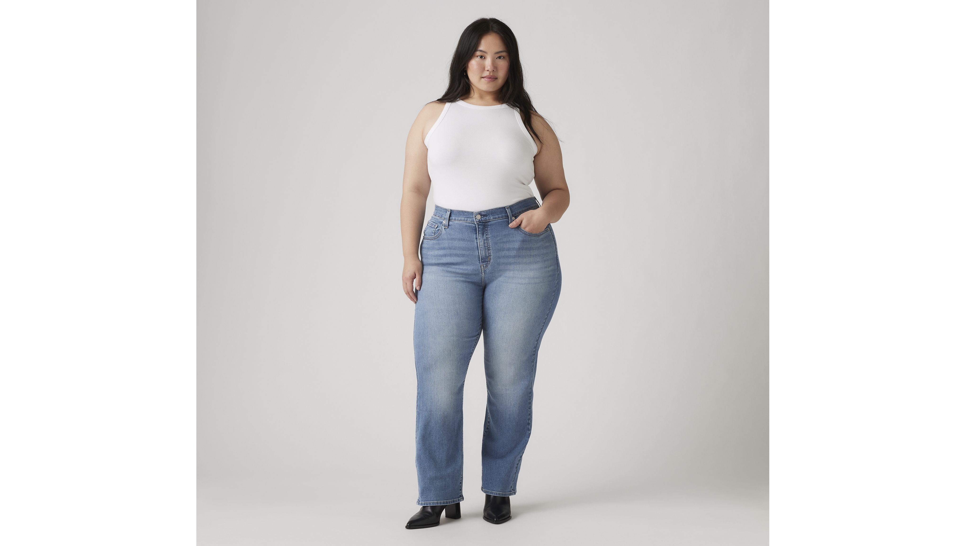 724 High Rise Straight  (Plus Size) 1