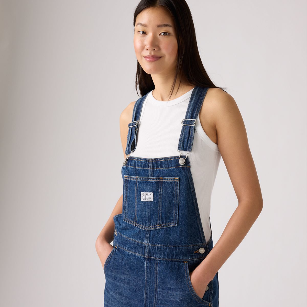 Vintage Denim Women's Overalls — Propose To Me - Dark Wash