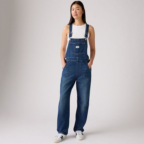 Vintage Denim Women's Overalls — Propose To Me - Dark Wash