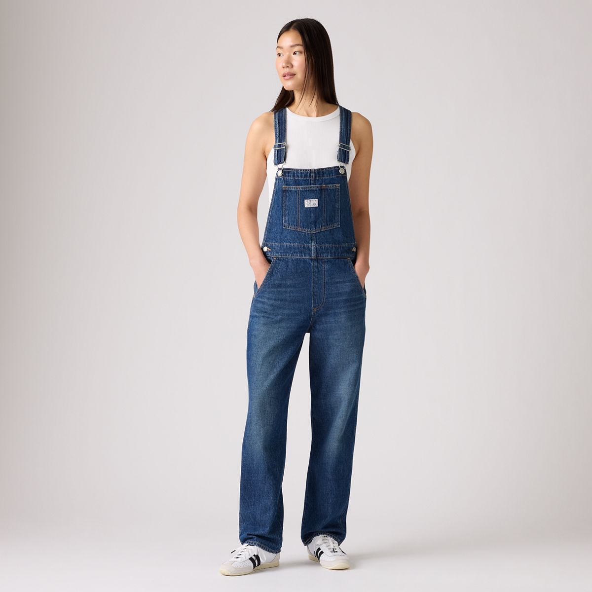 Vintage Denim Women's Overalls — Propose To Me - Dark Wash