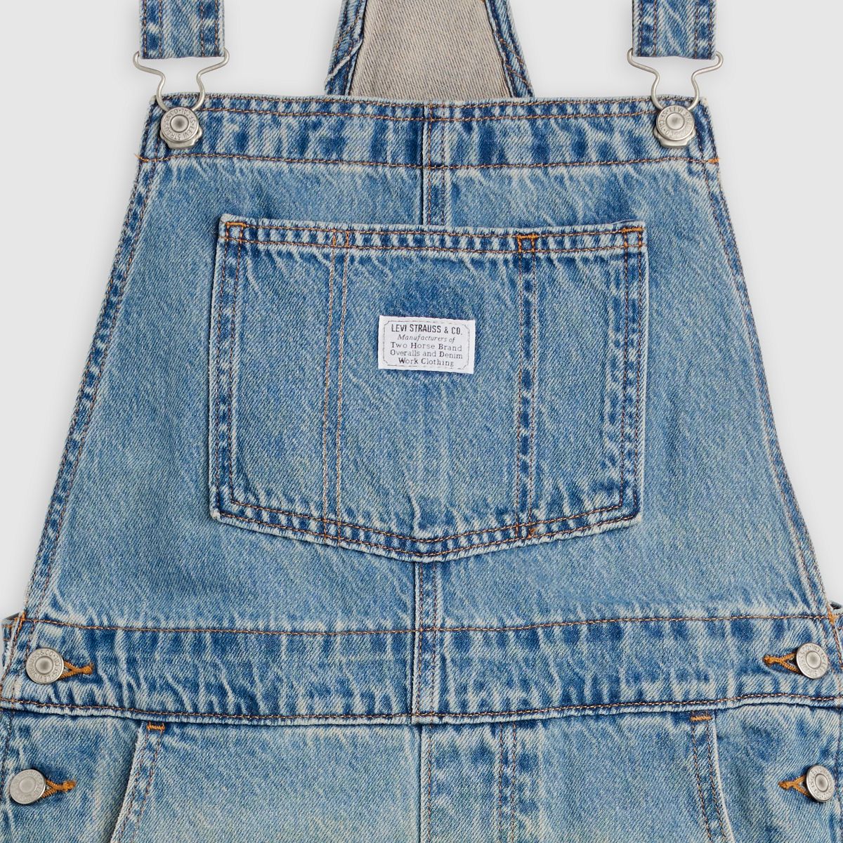 Vintage Denim Women's Overalls — File Away - Medium Wash