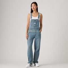 Vintage Denim Women's Overalls — File Away - Medium Wash 1