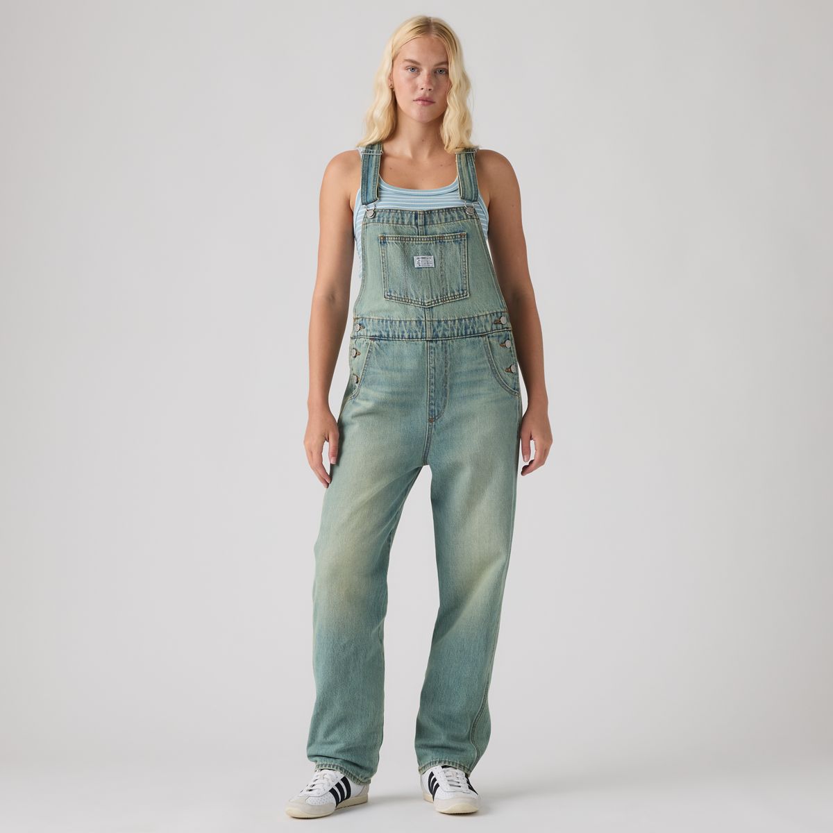 Vintage Denim Overalls — Time To Dust Ovrall - Medium Wash