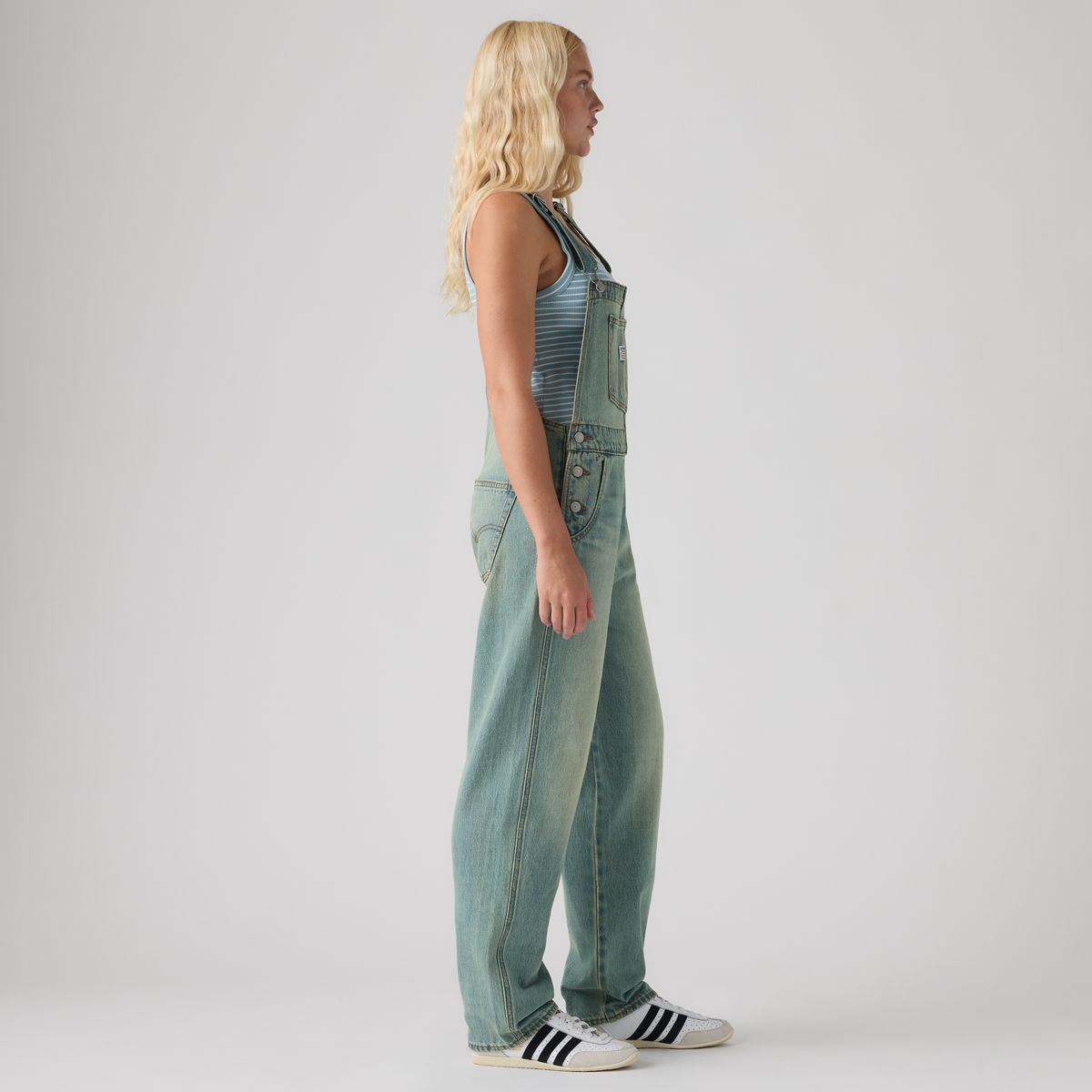Vintage Denim Overalls — Time To Dust Ovrall - Medium Wash