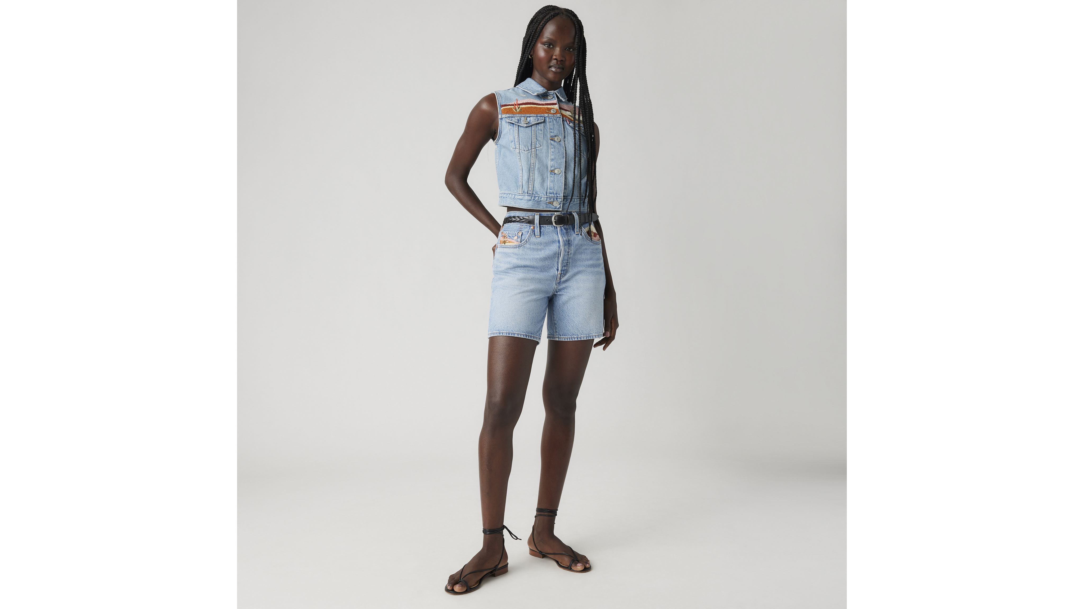 501® Original Fit High Rise Mid-Thigh Lightweight Women's Shorts 1