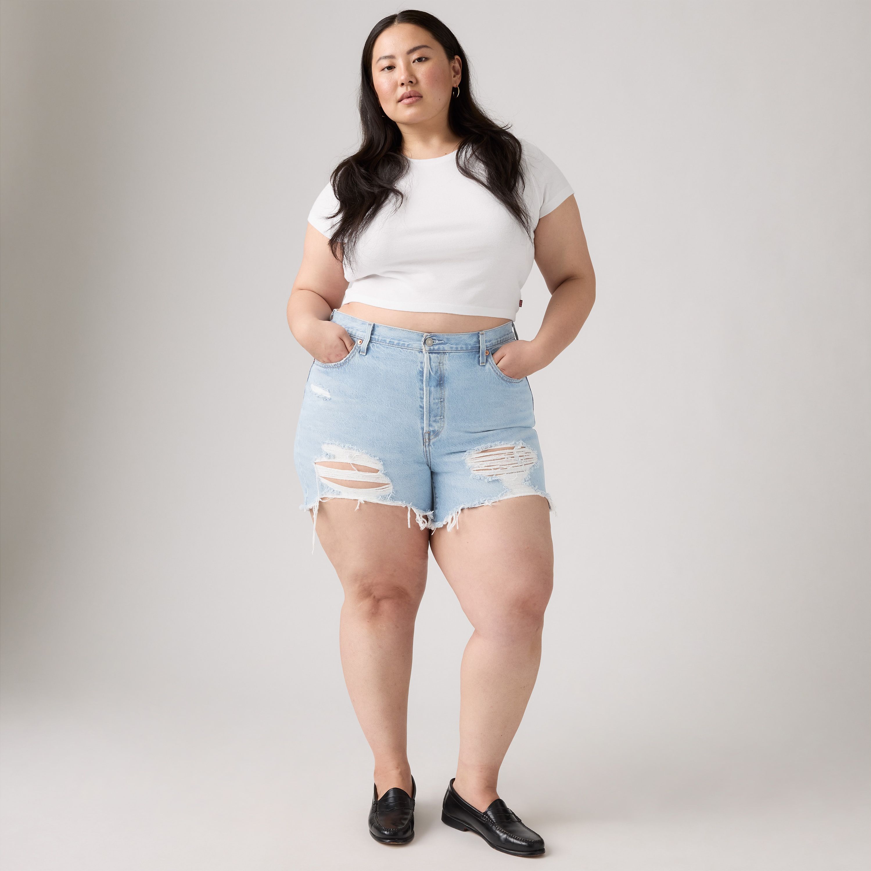 501® Original High Rise Women's Shorts (Plus Size) 1