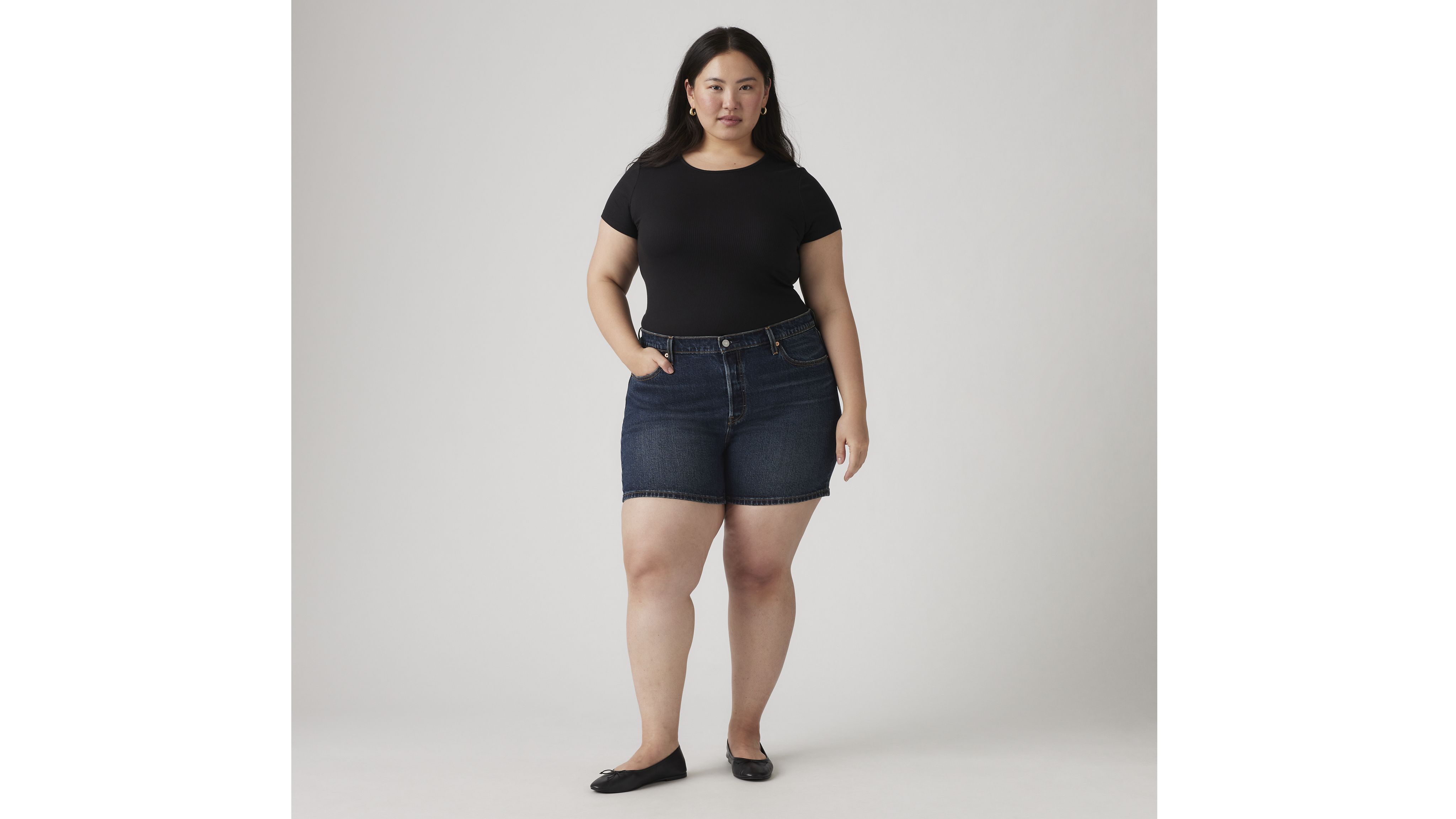 501® Original Fit High Rise Women's Shorts (Plus Size) 7