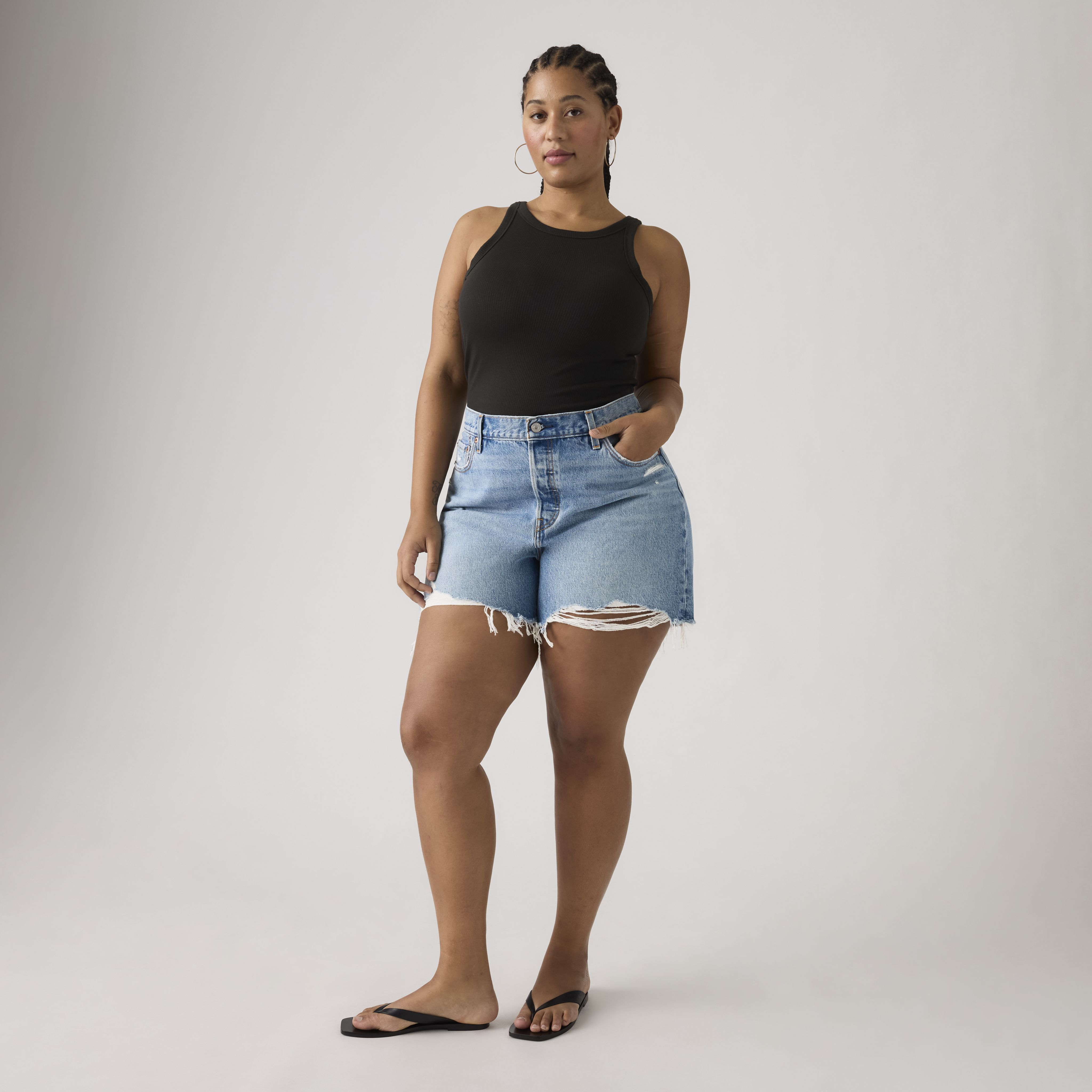 501® Women's Original High-Rise Shorts (Plus Size) 1