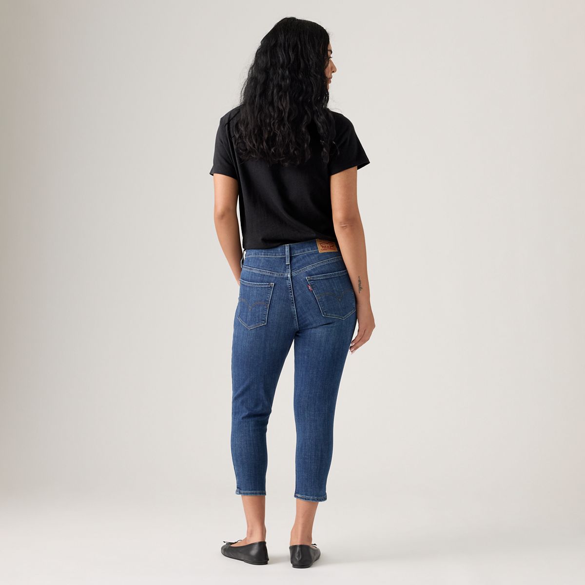311 Shaping Skinny Capri Women's Pants — Lapis - Dark Wash