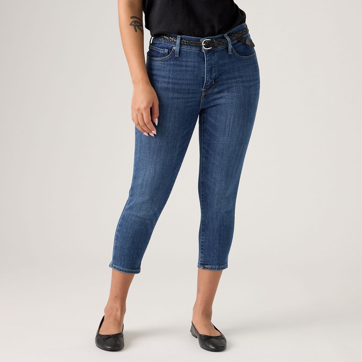 311 Shaping Skinny Capri Women's Pants — Lapis - Dark Wash
