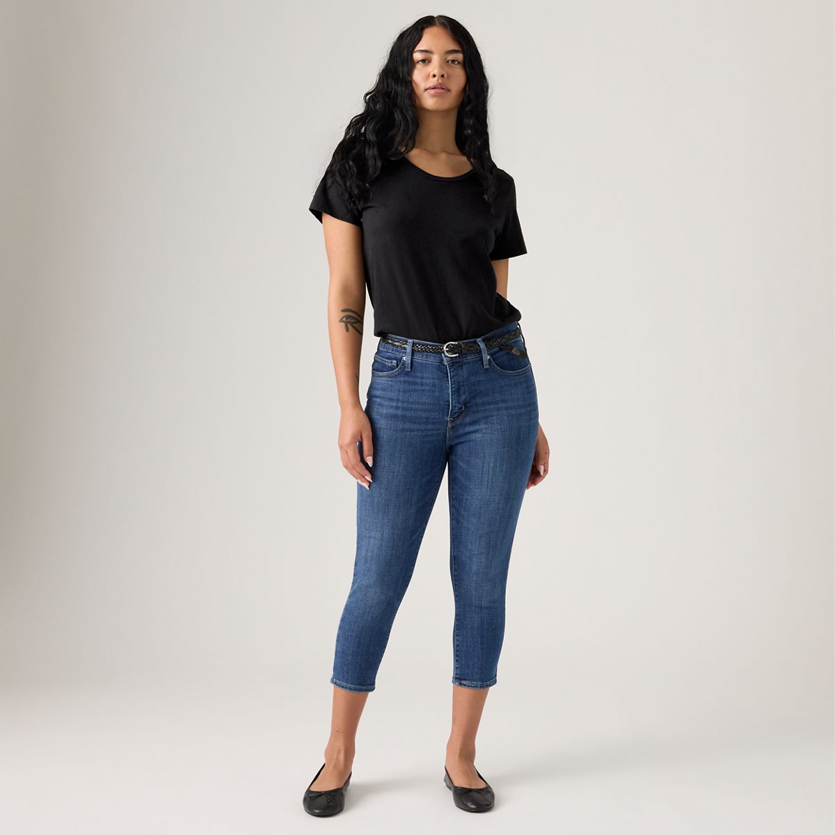 311 Shaping Skinny Capri Women's Pants — Lapis - Dark Wash