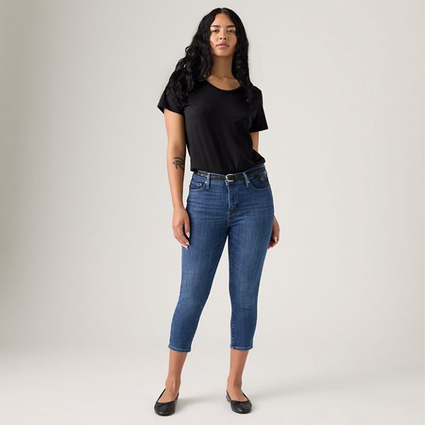 311 Shaping Skinny Capri Women's Pants — Lapis - Dark Wash